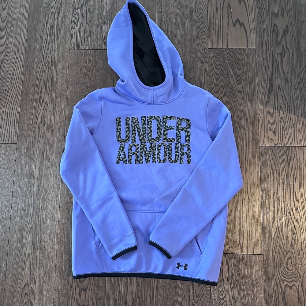 Girls Under Armour Lavender Hoodie with Logo